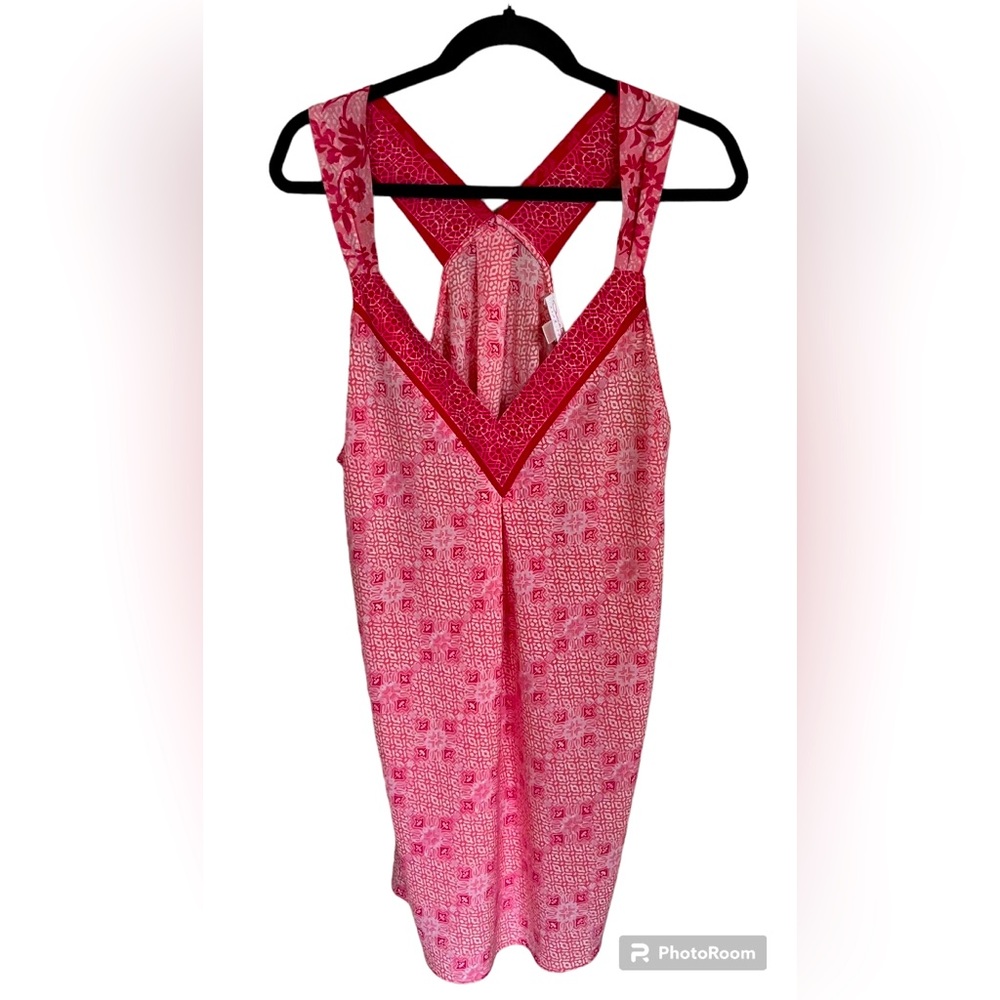 Oscar de la renta Pink Label racerback pink dress